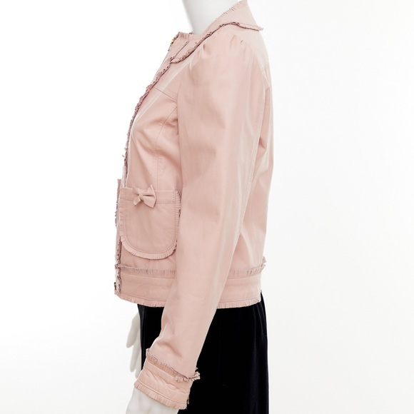 VALENTINO pink leather jacket / approx XS/S - Picture 5 of 8